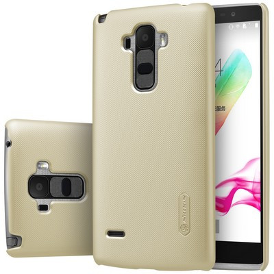 Пластиковый чехол с пленкой Nillkin Super Frosted Shield Gold для LG G4 Stylus - фото 3 - id-p48811063