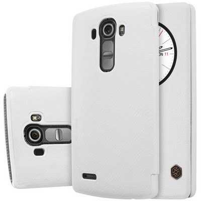 Кожаный чехол Nillkin Qin Leather Case White для LG G4 - фото 3 - id-p48811094