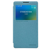 Полиуретановый чехол Nillkin Sparkle Leather Case Blue для Lenovo P90