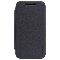 Полиуретановый чехол Nillkin Sparkle Leather Case Black для Motorola Moto E2/ XT1505