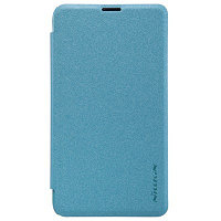 Полиуретановый чехол Nillkin Sparkle Leather Case Blue для Microsoft Lumia 430