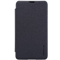 Полиуретановый чехол Nillkin Sparkle Leather Case Black для Microsoft Lumia 430