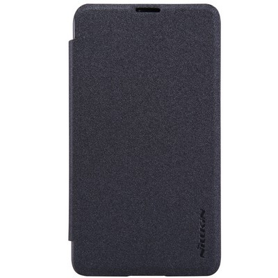 Полиуретановый чехол Nillkin Sparkle Leather Case Black для Microsoft Lumia 430 - фото 1 - id-p48811142