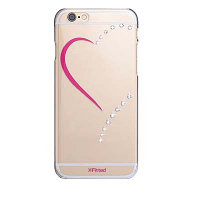 Пластиковый чехол X-Fitted Crystal Hardness Heart для Apple iPhone 6/6s