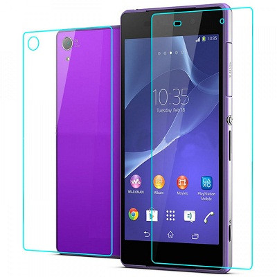 Противоударное защитное стекло на две стороны Ainy Tempered Glass Protector 0.33mm для Sony Xperia Z2 L50t - фото 1 - id-p48811399