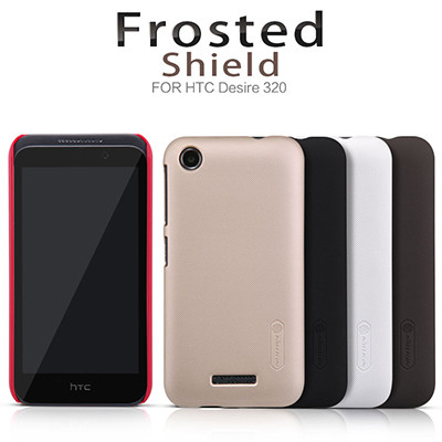 Пластиковый чехол с пленкой Nillkin Super Frosted Shield Black для HTC Desire 320 - фото 4 - id-p48811439