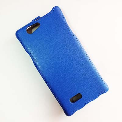 Кожаный чехол Armor Case Blue для ZTE Blade L2 - фото 3 - id-p48811473