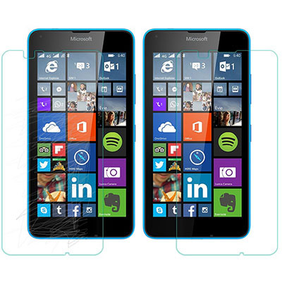 Противоударное защитное стекло Ainy Tempered Glass Protector 0.33mm для Microsoft Lumia 640 - фото 4 - id-p48811541