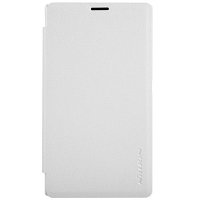 Полиуретановый чехол Nillkin Sparkle Leather Case White для Microsoft Lumia 435