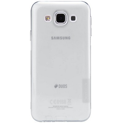 Силиконовый чехол Nillkin Nature TPU Case Grey для Samsung Galaxy E5 - фото 1 - id-p48811672