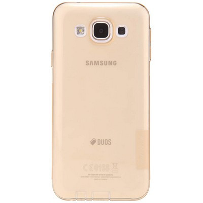 Силиконовый чехол Nillkin Nature TPU Case Brown для Samsung Galaxy E5 - фото 1 - id-p48811670