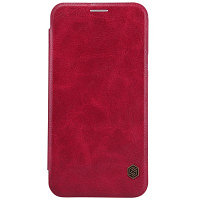 Кожаный чехол Nillkin Qin Leather Case Red для Samsung Galaxy E7