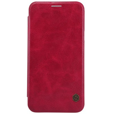 Кожаный чехол Nillkin Qin Leather Case Red для Samsung Galaxy E7 - фото 1 - id-p48811704