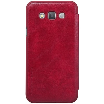 Кожаный чехол Nillkin Qin Leather Case Red для Samsung Galaxy E7 - фото 2 - id-p48811704