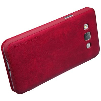 Кожаный чехол Nillkin Qin Leather Case Red для Samsung Galaxy E7 - фото 3 - id-p48811704