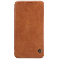 Кожаный чехол Nillkin Qin Leather Case Brown для Samsung Galaxy E7