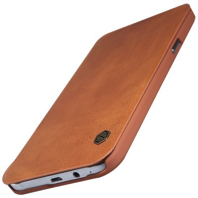 Кожаный чехол Nillkin Qin Leather Case Brown для Samsung Galaxy E7 - фото 3 - id-p48811705