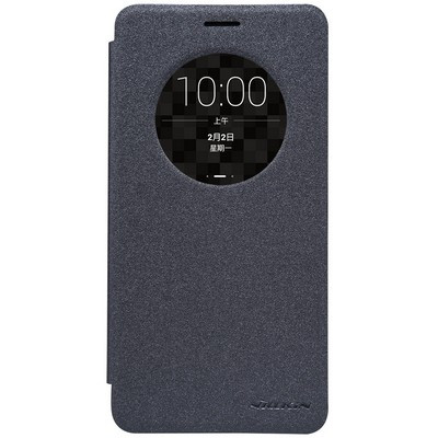 Полиуретановый чехол Nillkin Sparkle Leather Case Black для Asus Zenfone 5 Lite - фото 1 - id-p48811744