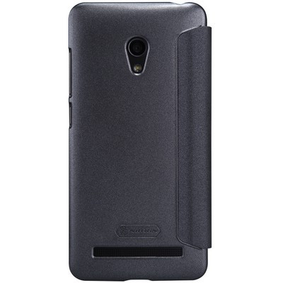 Полиуретановый чехол Nillkin Sparkle Leather Case Black для Asus Zenfone 5 Lite - фото 2 - id-p48811744