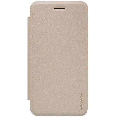 Полиуретановый чехол Nillkin Sparkle Leather Case Gold для Asus Padfone S - фото 1 - id-p48811745