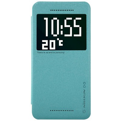 Полиуретановый чехол Nillkin Sparkle Leather Case Blue для HTC Desire 826 - фото 1 - id-p48811762