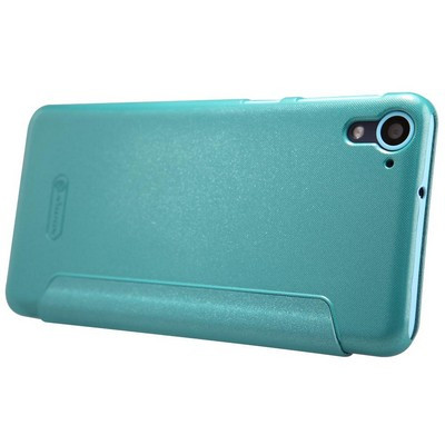 Полиуретановый чехол Nillkin Sparkle Leather Case Blue для HTC Desire 826 - фото 3 - id-p48811762