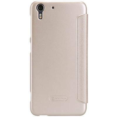 Полиуретановый чехол Nillkin Sparkle Leather Case Gold для HTC Desire EYE - фото 3 - id-p48811765