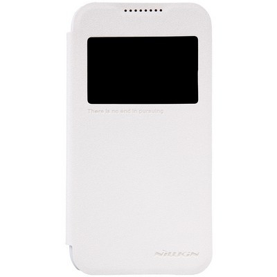 Полиуретановый чехол книга Nillkin Sparkle Case White для HTC Desire 320 - фото 1 - id-p48811767