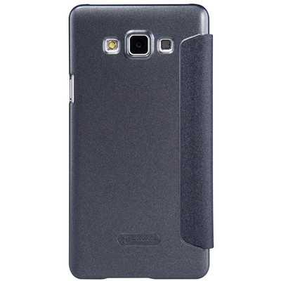 Полиуретановый чехол Nillkin Sparkle Leather Case Black для Samsung Galaxy A7 - фото 2 - id-p48811784