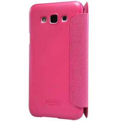 Полиуретановый чехол Nillkin Sparkle Leather Case Red для Samsung Galaxy E7 - фото 3 - id-p48811788