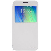 Полиуретановый чехол Nillkin Sparkle Leather Case White для Samsung Galaxy E7