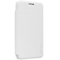 Полиуретановый чехол Nillkin Sparkle Leather Case White для Samsung Z1 Z130H