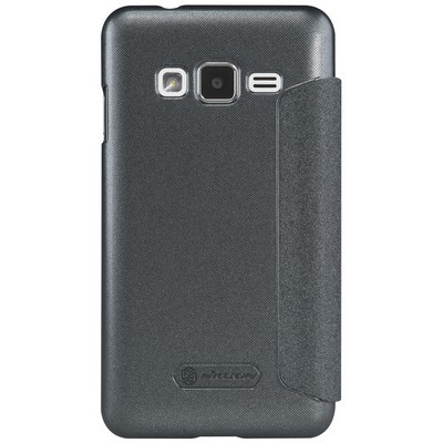 Полиуретановый чехол Nillkin Sparkle Leather Case Black для Samsung Z1 Z130H - фото 2 - id-p48811800
