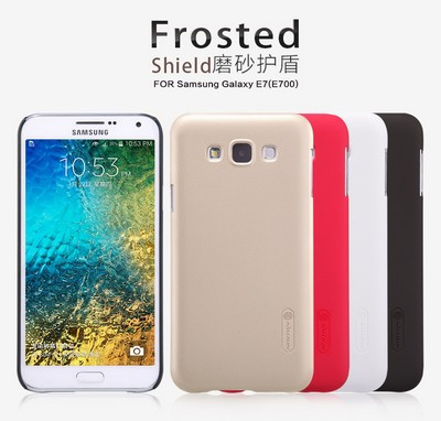 Пластиковый чехол с пленкой Nillkin Super Frosted Shield White для Samsung Galaxy E7 - фото 4 - id-p48811832