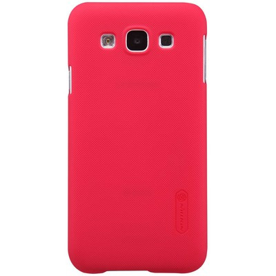 Пластиковый чехол с пленкой Nillkin Super Frosted Shield Red для Samsung Galaxy E7 - фото 1 - id-p48811831