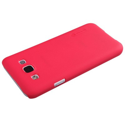 Пластиковый чехол с пленкой Nillkin Super Frosted Shield Red для Samsung Galaxy E7 - фото 2 - id-p48811831