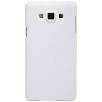 Пластиковый чехол с пленкой Nillkin Super Frosted Shield White для Samsung Galaxy A7