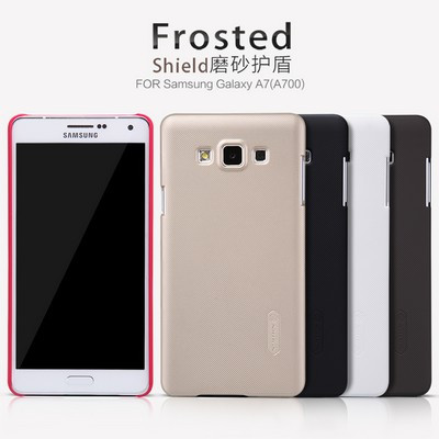 Пластиковый чехол с пленкой Nillkin Super Frosted Shield White для Samsung Galaxy A7 - фото 4 - id-p48811836