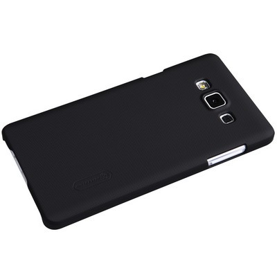 Пластиковый чехол с пленкой Nillkin Super Frosted Shield Black для Samsung Galaxy A7 - фото 3 - id-p48811838