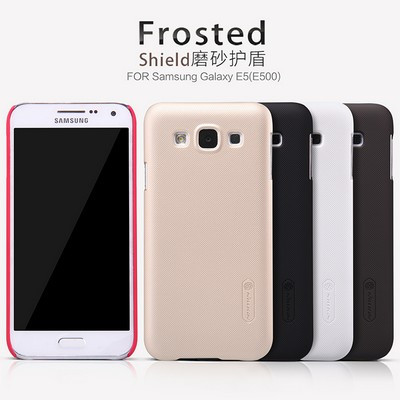 Пластиковый чехол с пленкой Nillkin Super Frosted Shield White для Samsung Galaxy E5 - фото 4 - id-p48811843