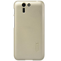 Пластиковый чехол с пленкой Nillkin Super Frosted Shield Gold для Asus Padfone S