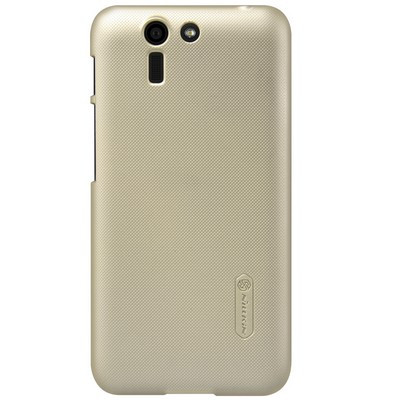 Пластиковый чехол с пленкой Nillkin Super Frosted Shield Gold для Asus Padfone S - фото 1 - id-p48811894