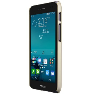 Пластиковый чехол с пленкой Nillkin Super Frosted Shield Gold для Asus Padfone S - фото 2 - id-p48811894