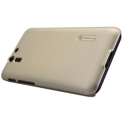 Пластиковый чехол с пленкой Nillkin Super Frosted Shield Gold для Asus Padfone S - фото 3 - id-p48811894