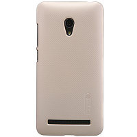 Пластиковый чехол с пленкой Nillkin Super Frosted Shield Gold для Asus Zenfone 5 Lite