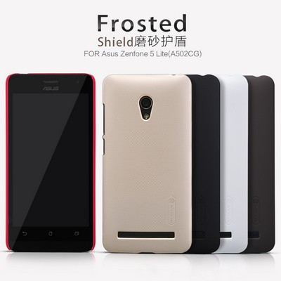 Пластиковый чехол с пленкой Nillkin Super Frosted Shield Black для Asus Zenfone 5 Lite - фото 4 - id-p48811897