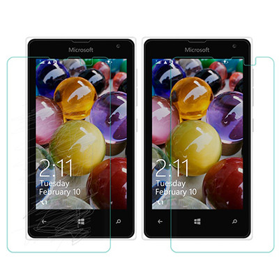 Противоударное защитное стекло Tempered Glass Film 0.26mm для Microsoft Lumia 435 - фото 3 - id-p48811911