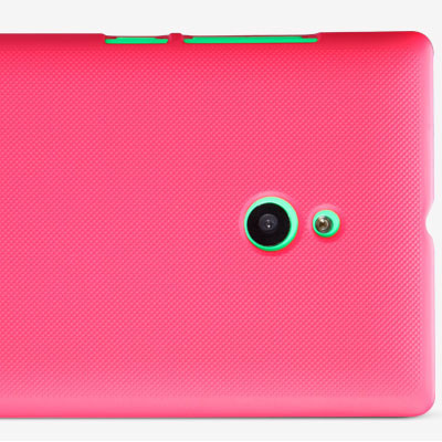 Пластиковый чехол с пленкой Nillkin Super Frosted Shield Red для Nokia XL Dual Sim - фото 1 - id-p48811922