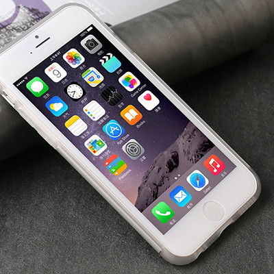 Силиконовый чехол с металлической вставкой Usams Aluminum Noble Series Grey для Apple iPhone 6/6s - фото 2 - id-p48811924