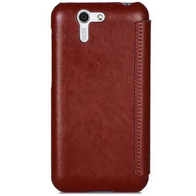 Полиуретановый чехол Mofi Book Case Brown для Asus PadFone S PF500KL - фото 2 - id-p48812073